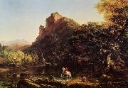 Thomas Cole Mountain Ford Norge oil painting reproduction